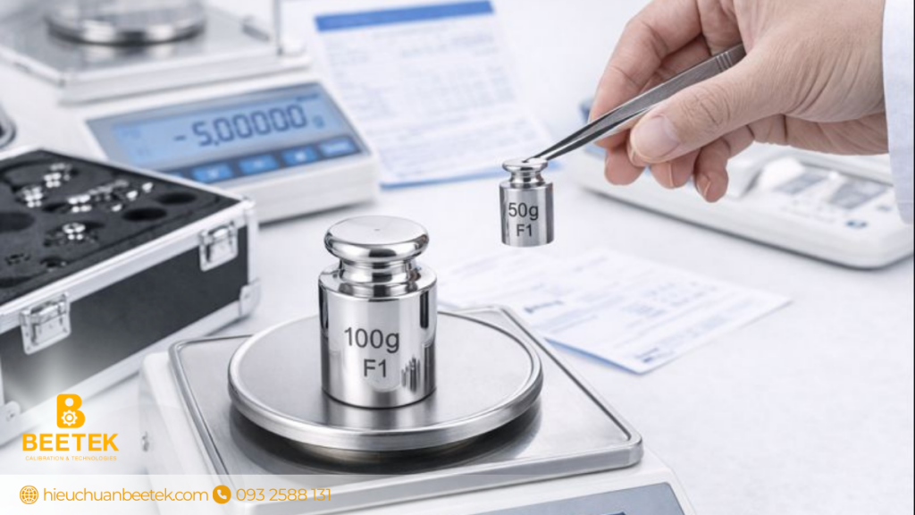 Hiệu chuẩn quả cân chuẩn cấp